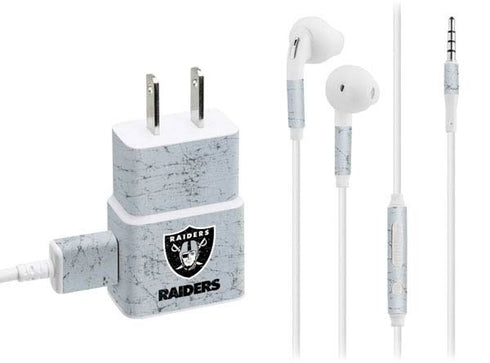 NFL Las Vegas Raiders - Alternate Distressed Phone Charger Skin
